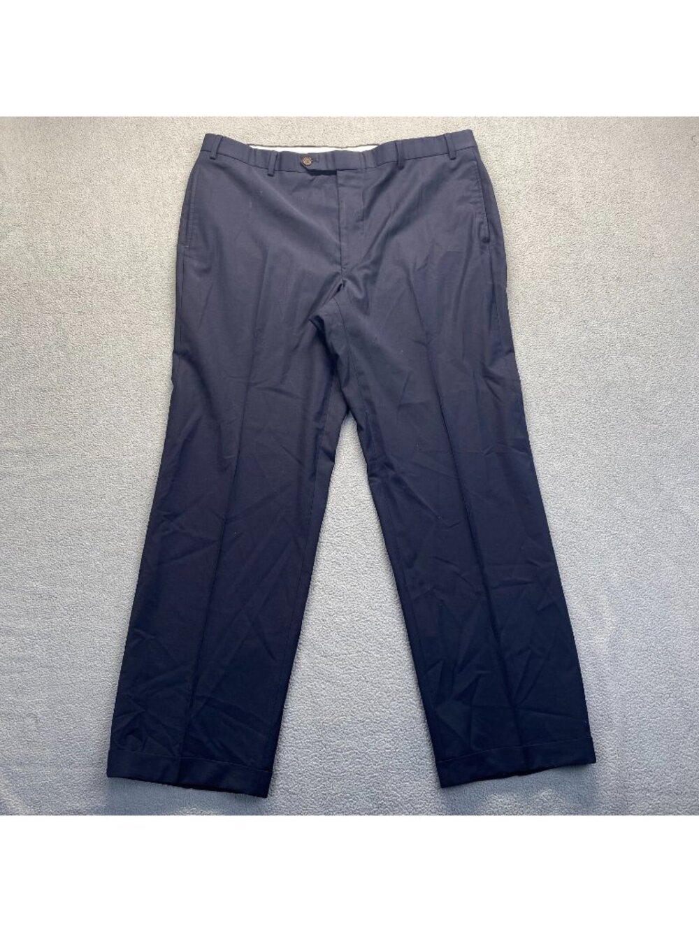 Brooks Brothers Dress Pants, Mens Size 40x32 Chino Navy Blue 88% Wool